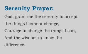 Serenity Prayer